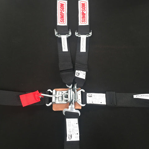 Simpson Belts, 2” Latch & Link, Black, Steel Adjusters