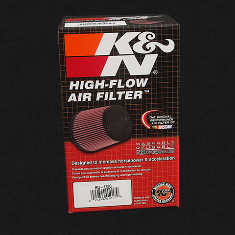 K&N Air Filter (RU-1720) 6 Length 3-1/2 Dia. (Angled)